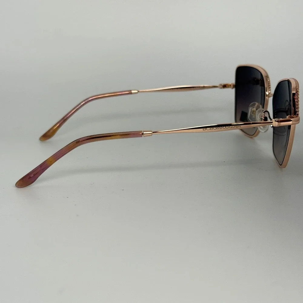 BCBGMAXAZRIA Sizzling Rose Gold Petite Fit Polarized Sunglasses 53-15-130‎ 22498